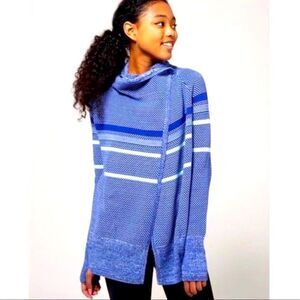 Ivivva by Lululemon Feeling Toasty Knit Wrap Cotton Cardigan in Purple Size 14